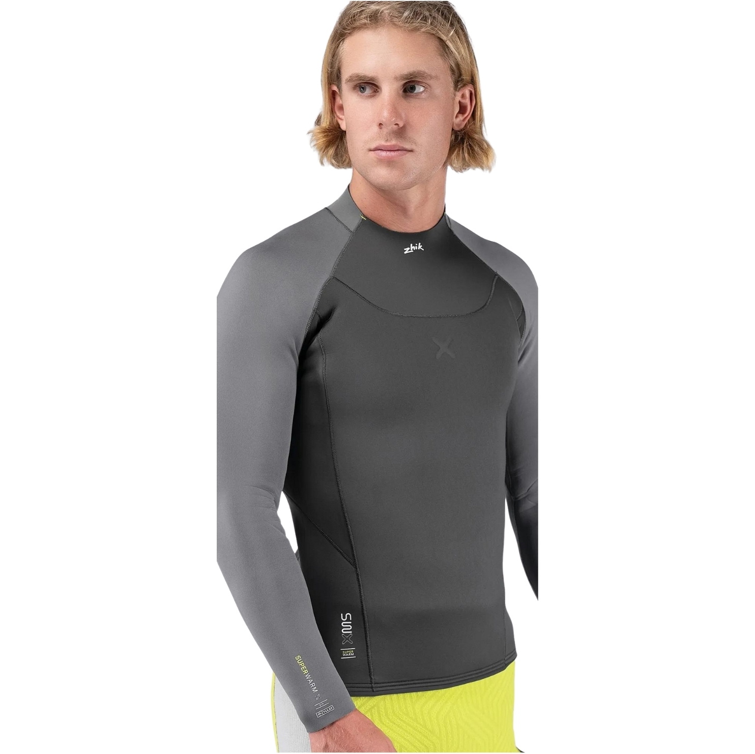 2026 Zhik Mens Superwarm X Neoprene Wetsuit Top DTP-1180-GRY - Grey